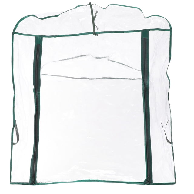 TEHAUX 1Pack Rectangular Insulation PVC Mini Greenhouse Cover 93X68X49Cm