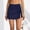 Navy, variant on Womens Swim Bottoms Red Under $10 Color Hem Pleated Lace Up Piece Swimsuit Skirt