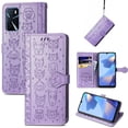 thumbnail image 1 of Funda Cartera FOXDOCK para OPPO A16 , Flip PU con Relieve de Gatos y Perros, Tarjetero y Soporte, 1 of 6