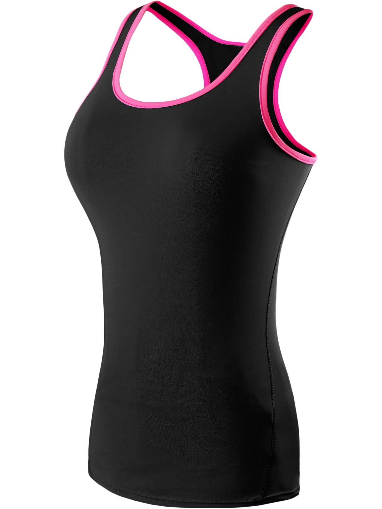 NELEUS Womens Compression Base Layer Dry Fit Tank Top 3  Pack,Blue+Green+Pink,US Size XS 