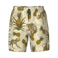 thumbnail image 4 of Lsque Mens Swim Trunks Monkeys and Pinealpples Pattern - Bathing Suit Compression Liner - Beach Swim Shorts Swimwear - (S-3XL) - Stretch Quick Dry -Small, 4 of 9