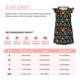 thumbnail image 3 of Fotbe Colorful Guitar Vestido de Dormir para Niñas de 3 a 10 Años, Mangas Cortas, Estilo Princesa, Pijama Camisón con Mangas Voladas-Large, 3 of 6