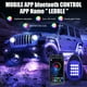 thumbnail image 2 of Speravity Plástico automotriz RGB LED Rock Light PU lente Control remoto 150 grados a prueba de polvo antioxidante DIY alambre de cobre lámpara debajo Bombillas para automóviles 6 luces Speravity VI015389-02B, 2 of 6