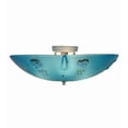 thumbnail image 6 of Meyda Tiffany 150181 Metro Fusion 3 Light 20" Wide Semi-Flush Bowl Ceiling Fixture - White, 6 of 7