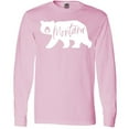 thumbnail image 3 of Inktastic Montana White Bear Silhouette Long Sleeve T-Shirt, 3 of 5
