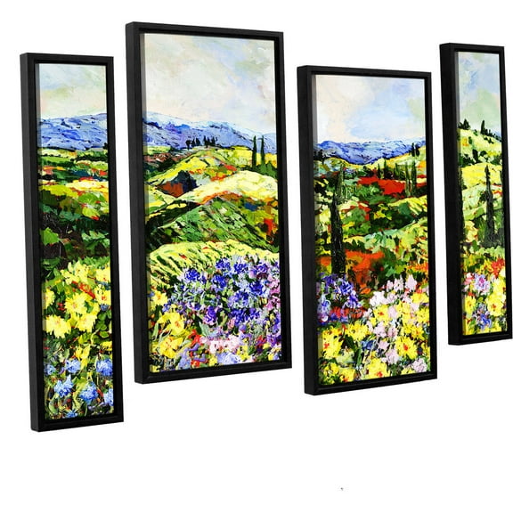 ArtWall Allan Friedlander "Dream Valley" 4-Piece Floater Framed Canvas Staggered Set