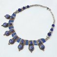 thumbnail image 5 of Tibetan Silver Boho Tribal Necklace for Women with Lapis Lazuli Gemstone | Handmade Ethnic Statement Jewelry, 5 of 8