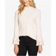 thumbnail image 2 of 1.STATE Blusa tejida con mangas acampanadas para mujer, rosa, grande 1.STATE Tejer, 2 of 2