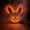 Orange, variant on LED Light Up Scary Bunny Mask, Plush Glowing Bloody Rabbit Mask for Halloween Cosplay Party