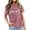 Pink, variant on Short Sleeve T Shirts for Women Summer Crewneck 2026 Casual Blouses Jesus Print Basic Vacation Tops