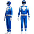thumbnail image 2 of Adult Kids Power Rangers Mighty Morphin yellow 160, 2 of 3