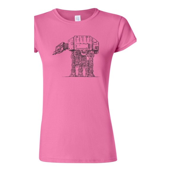 Junior How Many Legs At At Walker Galaxy Wars ET Salih Gonenli Artworks Funny Parody DT T-Shirt Tee