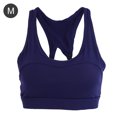 thumbnail image 1 of Sujetador deportivo acolchado para mujer, resistente a los golpes, gimnasio, yoga, correr, fitness, ropa interior (azul marino M), 1 of 8