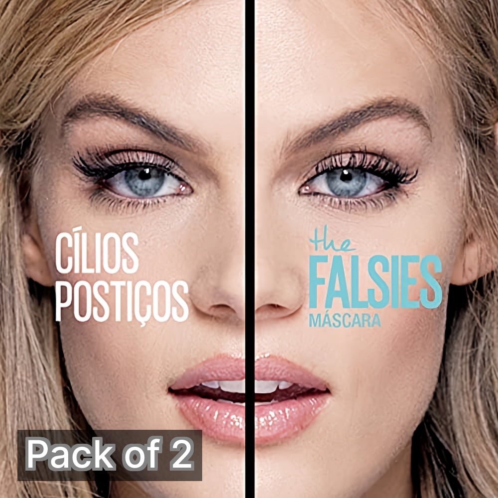 Maybelline Falsies Washable Mascara, 281-Very Black, 0.25 fl oz (Pack of 2)