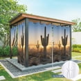 thumbnail image 6 of Outdoor Curtains for Patio Waterproof, Western Cactus Sunrise Outdoor Privacy Panels Grommet, Modern Abstract Art Retro Blackout Outside Curtains for Porch/Cabana/Pergola/Gazebo 54"x84", 1 Panel, 6 of 8