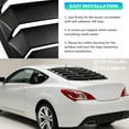thumbnail image 2 of Rear Window Louver for Hyundai Genesis Coupe 2010-2016 Windshield Cover ABS, 2 of 10