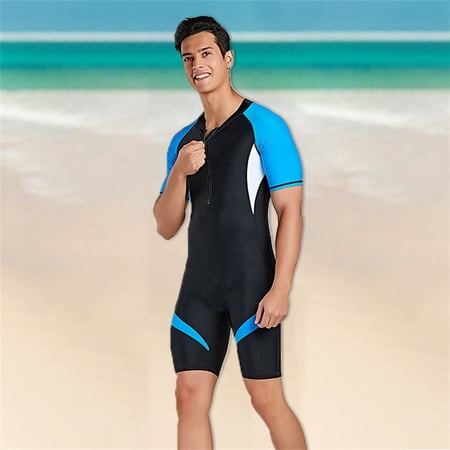 Kayannuo Christmas Items New Neoprene Men s Back Zip Shorty Wetsuit Diving Suit Rash Guard