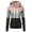 Pink, variant on Womens Long Sleeve Fleece Pullover Hoodie Sweatshirts Plus Size Striped Hoodies