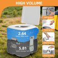 thumbnail image 2 of Craftian 2.64 Gallon Portable Camping Toilet with Level Indicator, Porta Potty RV Toilet, White, 2 of 9