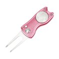 thumbnail image 4 of Golf Pitch Divot Repair Switchblade Ball Divot Repair Tool Switchblade Marker Groove Cleaner Pink, 4 of 9