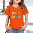thumbnail image 2 of LIJCC Garçons Filles Premier Jour de Première Année Rentrée des Classes T-Shirt en Coton T-Shirt à Manches Courtes Haut T-Shirt à Imprimé Lettres Haut de Rentrée, 2 of 5