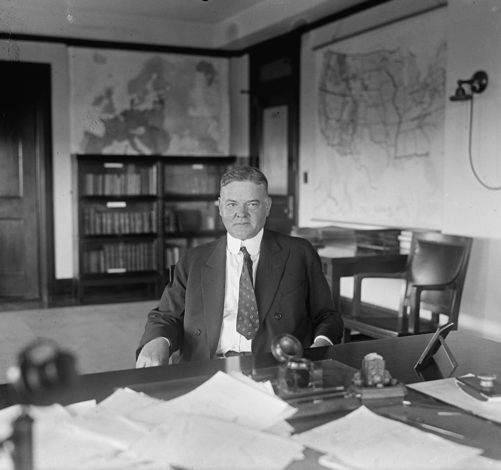Sec. Of Commerce Herbert Hoover (18741964) In His Office On His 51St