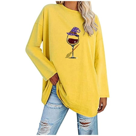 

Women s Fashion Graphic Tshirt Loose T shirt Long Sleeves Blouse Crewneck Casual Tops Corset Tops Princess Dresses Ladies Sexy Fall Winter Going Out Y2k Tunic Tees Blouses Party Club Night Tops