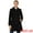 Black, variant on INSPIRE CHIC Women's Peter Pan Collar Winter Outwear Trench Pea Coat Beige XS