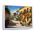 thumbnail image 2 of Designart "Caraibe City beauty Photo" Architecture Floater Framed Canvas Wall Art, 2 of 7