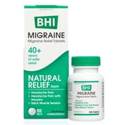 BHI Migraine Headache Relief Tablets, Homeopathic, 100 Tabs