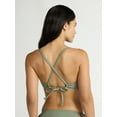 thumbnail image 4 of Time and Tru Women's and Women's Plus V Wire Underwire Bikini Top, Sizes XS-2X, 4 of 6