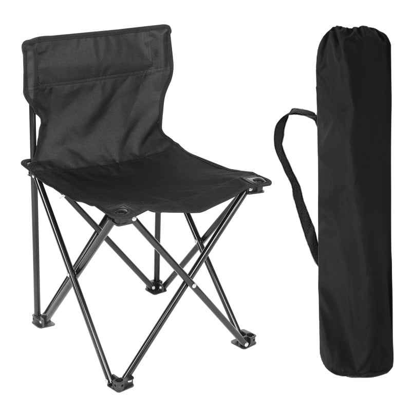 Camping Chairs Folding Chairs Portable Lawn Chairs Fold Up Patio Chair Black