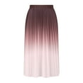 thumbnail image 5 of Maoxin Skirts for Women Ladies' Gradient Pleated Skirt With High Waist And Slim A line Skirt ,Khaki,Free Size, 5 of 5