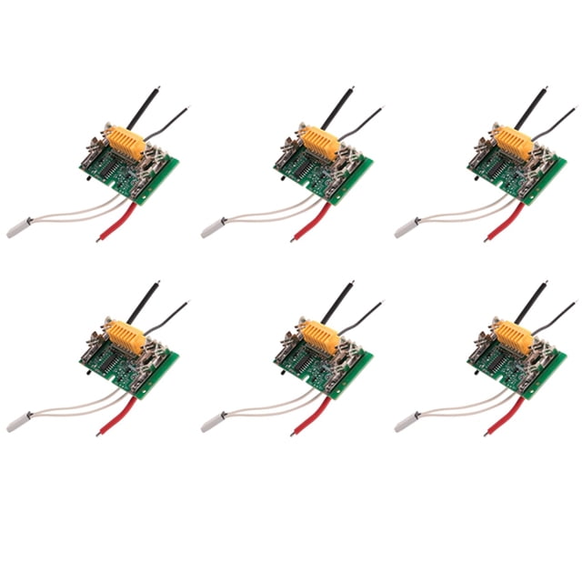 6X PCB Circuit Module Board Parts,Li-Ion Protection for 18V Bl1830 Bl1840 Bl1850,6 x Lithium Battery PCB Board,green