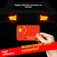 thumbnail image 2 of Pegatina creativa para carrocería de coche, fuerte reflejo, bandera roja de cinco estrellas, calcomanía 3D impermeable para protección de guardabarros, pegatina decorativa china, 2 of 5