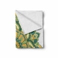 thumbnail image 2 of Mandala Soft Flannel Fleece Throw Blanket, Style Dahlia Petals Eastern Illustration Print, Cozy Plush for Indoor and Outdoor Use, 50" x 60", Fern Green Apricot, by Ambesonne, 2 of 6