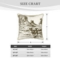 thumbnail image 4 of Fotbe Western Desert Cowboys 1 Pattern Velvet Decorative Throw Pillow Covers with Elegant Piping, Soft Plush Cushion Cover for Sofa, Bed, Car, Office-16"x16", 4 of 8