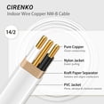 thumbnail image 3 of Cable eléctrico CIRENKO 14/2 NM-B de 100 pies con conexión a tierra con certificación UL, 3 of 7