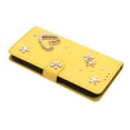 thumbnail image 3 of Leather For Samsung Galaxy S26 Ultra 5G Case Double Layered Heart-shaped Flower Flip Wallet Leather Case, Card Holder Magnetic Closure  Phone Cases Cover With Hand Strap,Yellow, 3 of 8