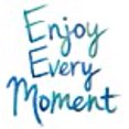 thumbnail image 3 of Wall Pops WPQ2134 Enjoy Every Moment Wall Quote, Blue, 3 of 6