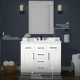thumbnail image 5 of Ove Decors Athea 42 W x 22" D Freestanding Bathroom Vanity with Double Sink, Pure White, 5 of 15