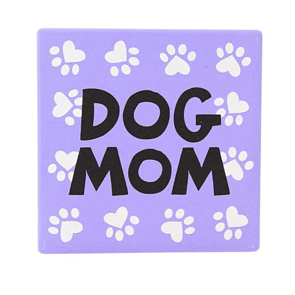 Tabletop Dog Mom Coaster Stoneware Our Name Is Mud 6013765