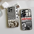 thumbnail image 2 of Funda de teléfono de Radiohead con diseño de moda Vintage, fundas negras para IPhone 14, 13, 11, 12 Pro, 8, 7 Plus, X, 13 Pro, MAX, XR, XS MINI, 2 of 5