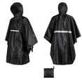 thumbnail image 1 of Miqool Poncho de Pluie à Capuche pour Hommes Coupe-Vent Imperméable Léger pour Randonnée Camping, 1 of 3