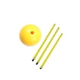 thumbnail image 4 of QualitChoice Football Sign Rod Detachable Portable with Base Soccer Agility Training Pole 1.5 meter Yellow 1.5M, 4 of 5