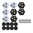 thumbnail image 1 of Ruedas Giratorias Autoadhesivas de 8 Piezas, Rodamientos de Bolas de Acero Inoxidable, Ruedas Giratorias de 360 Grados para Electrodomésticos de Cocina, 1 of 5