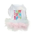 thumbnail image 2 of Baywell Cats and Dog Birthday Dress, It's My Birthday Princess Skirt Tutu Dress Multiple Layers for Small Medium Dogs Girl White 2.2-17.6lbs, 2 of 10