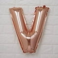 thumbnail image 6 of Efavormart Rose Gold 16" tall Alphabet Letters / Number Foil Balloons Party Wedding Decorations Graduation New Year Party- V, 6 of 7