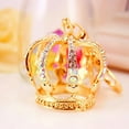 thumbnail image 2 of Fashionable Accessory Key Ring Shiny Rhinestone Decoration Crown Shape Pendant Keychain, 2 of 4