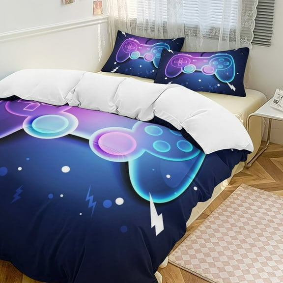 Custom Gamer Gaming Controller Bedding Set Duvet Cover Couple Bedclothes Pillowcase Customized Home Textiles Bed Set for Twin Size